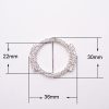 Luxury rhinestone buckle