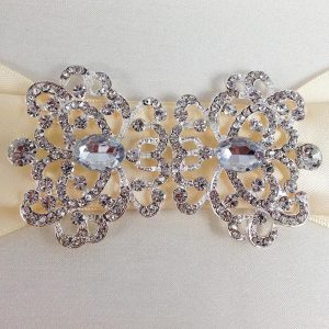 Crystal Clasp For Wedding Embellishments