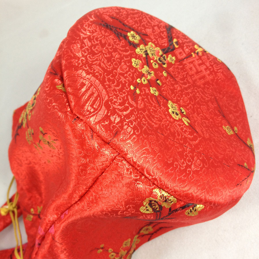 Chinese New Year Red & Gold Silk Gift Bags & Pouches - Luxury