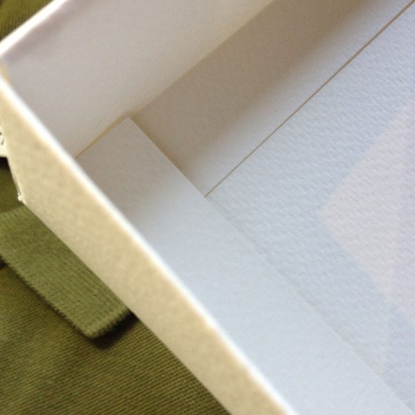 Plain Ivory Cardstock Paper Lift Lid Box