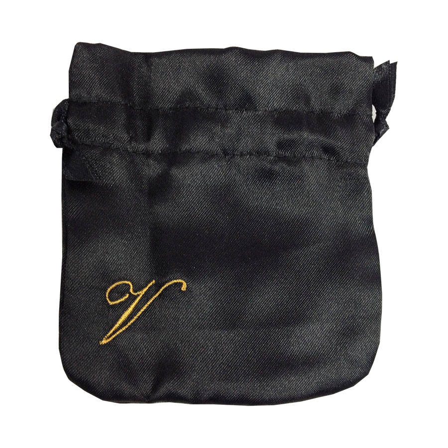 Custom Logo Embroidery Silk Satin Dust Bag Handmade in USA 