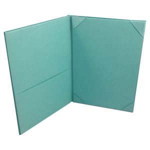 Monogram Embroidered Wedding Invitation Pocket Folder