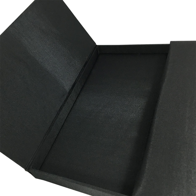 Black Thai Silk Covered Gatefold Boxed Wedding Invitation - Luxury ...