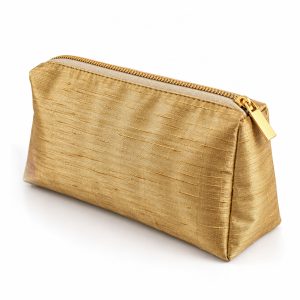 luxury zippered golden dupioni silk cosmetic pouch bag.jpg