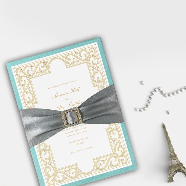 Luxury wedding invitation card sets