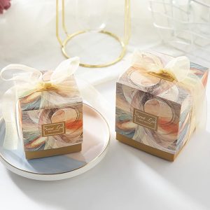 Modern style wedding favor box design