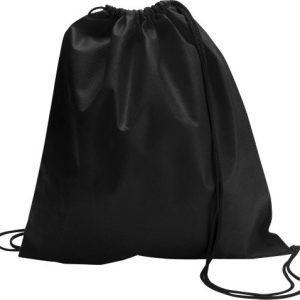 black drawstring bags