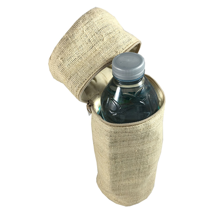 Hemp Water Bottle Holder Bag To Attach To Belts - Luxury Wedding