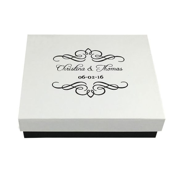 Mailing Box For Wedding Invitation Boxes With Bride & Groom Name & Wedding Date