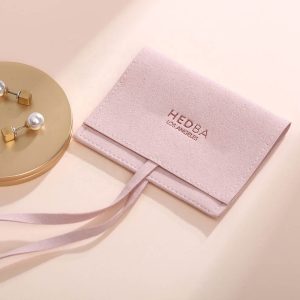 Custom velvet jewelry pouch