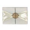 Pocket Folder With Sash & Crown Brooch