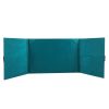 Light Teal Color Silk Wedding Folder & Large Brooch Embellishment - Image 2