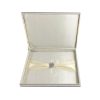 Ivory invitation box with hinged lid