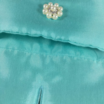 Tiffany Blue Wedding Pouches Featuring Silk & Pearl Button Closure ...