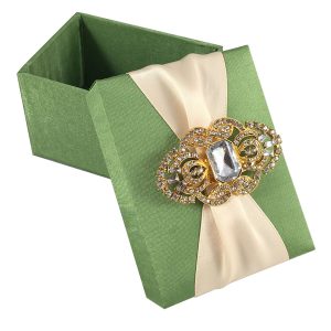 Light green wedding favour box