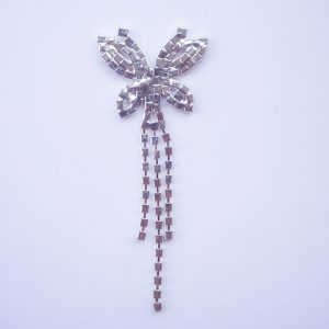 Silver Rhinestone Butterfly Hanger For Wedding Invitation Cards 