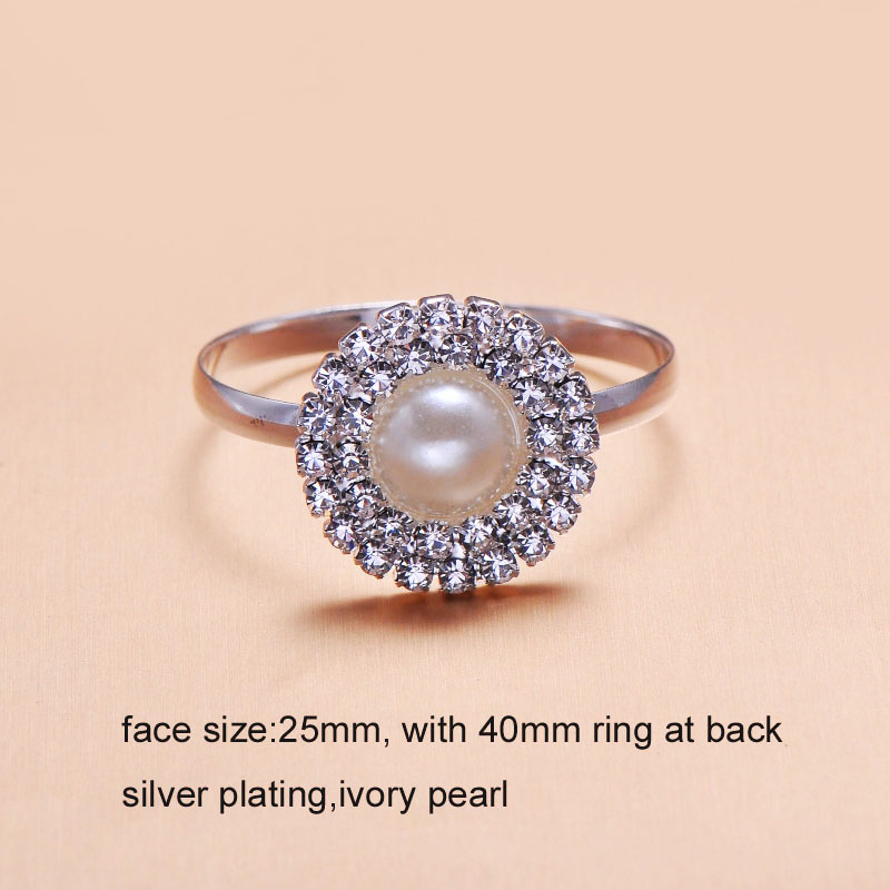 Pearl Rhinestone Napkin Ring