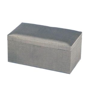 Silver Thai silk gift box for favour and jewelry