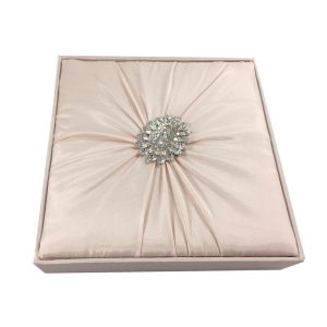 Blush pink wedding box for invitations