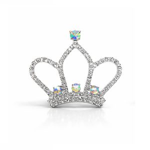 Tiara crown brooch