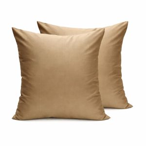 Old gold Thai silk cushion cover