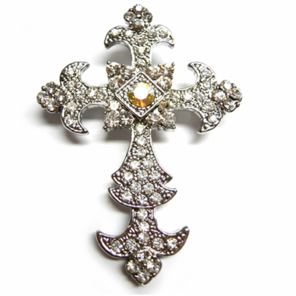 Cross Brooch Embellishments - Luxury Wedding Invitations, Handmade ...