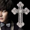 Luxury cross brooch