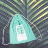 personalized cotton drawstring bag