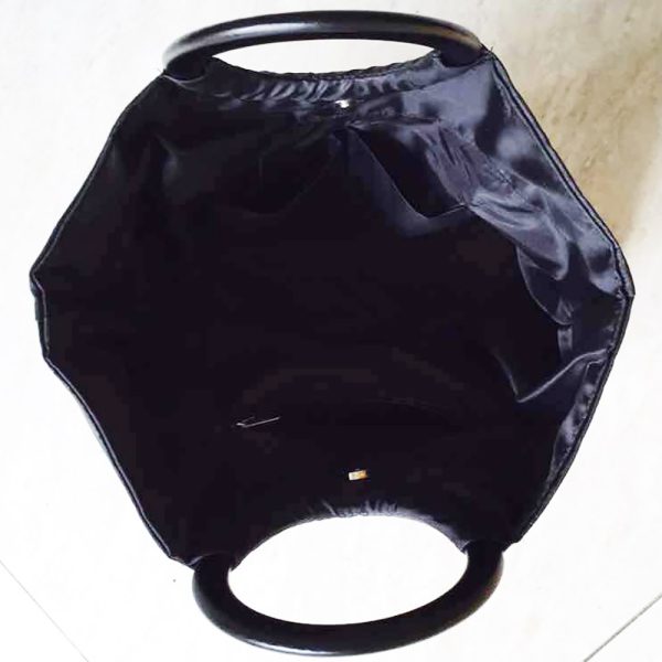 black linen inside Vietnam silk bag
