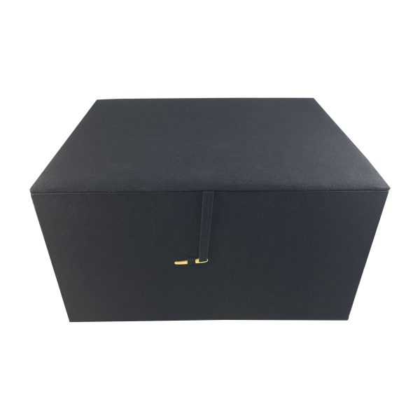 Large black cotton packaging box