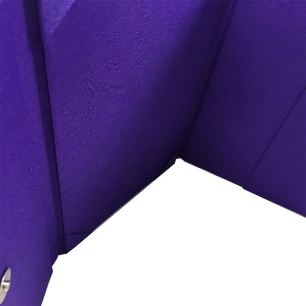 Purple three fold invitation