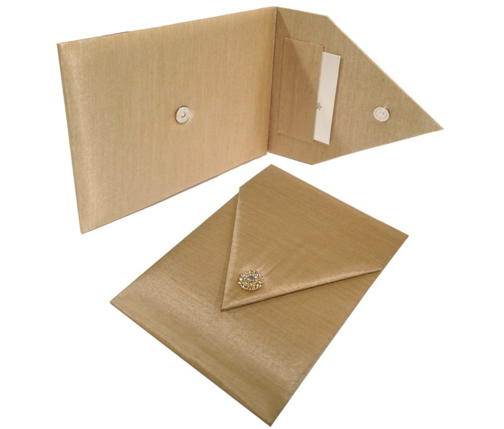 Special handcrafted Wedding Envelope Design With Padding, Silk