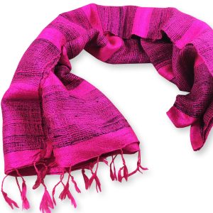 Pink silk shawl