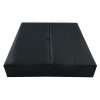Large black funeral box