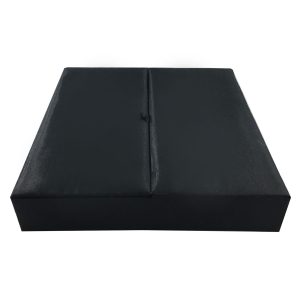 Large black funeral box