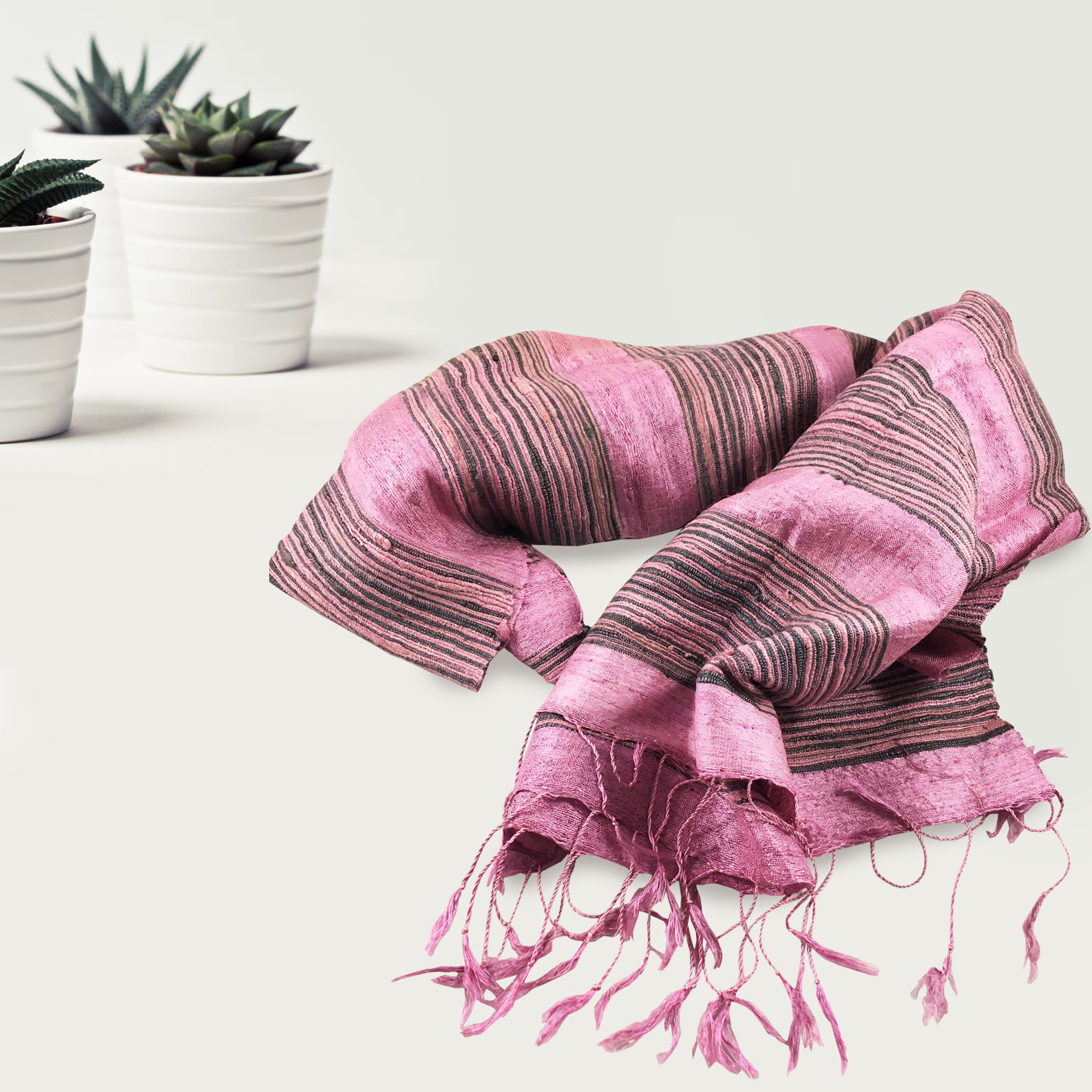 Hand-woven Thai silk scarf available in more options