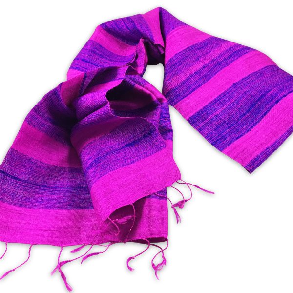 Violet Thai silk shawl