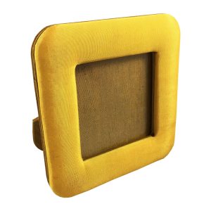 Yellow silk picture frame