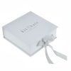 gold foil stamped or logo embossed paper wedding box