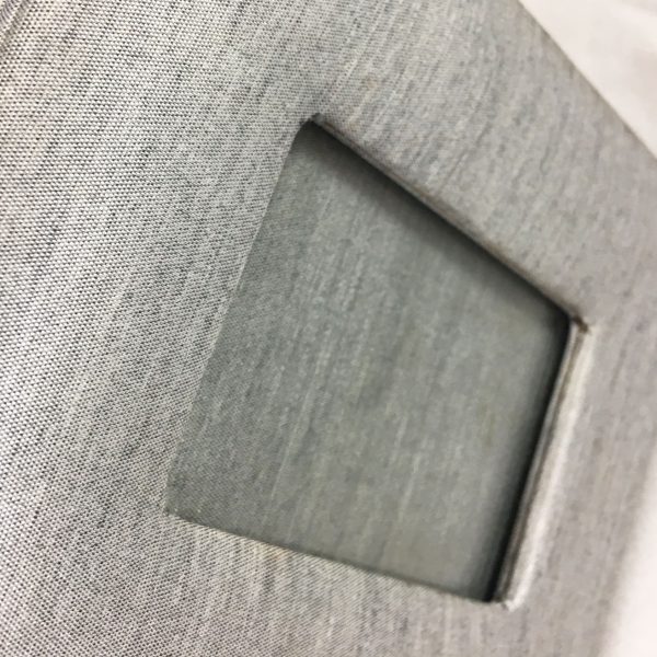 grey silk picture frame