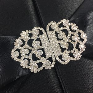 rhinestone pair brooch for wedding invitations