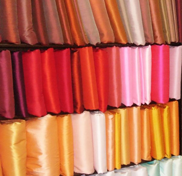 Thai silk fabrics from Chiang Mai