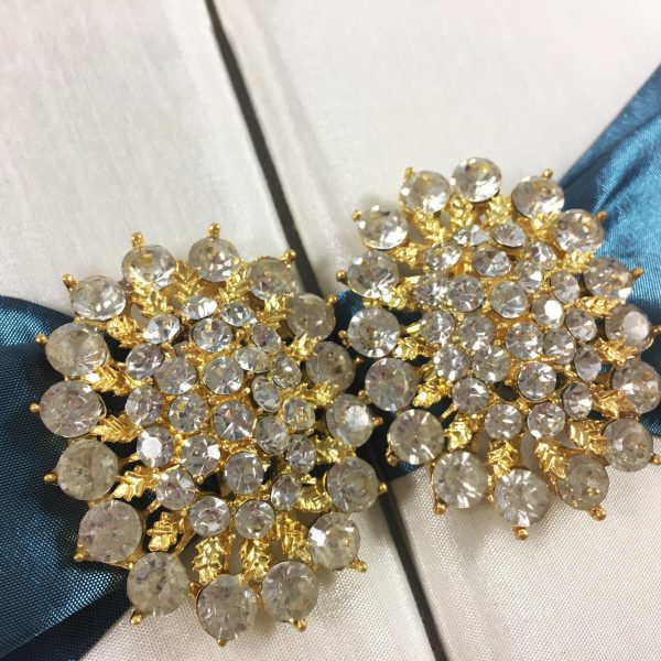 beautiful golden wedding pair brooches from Thailand