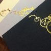 Foil stamped invitations