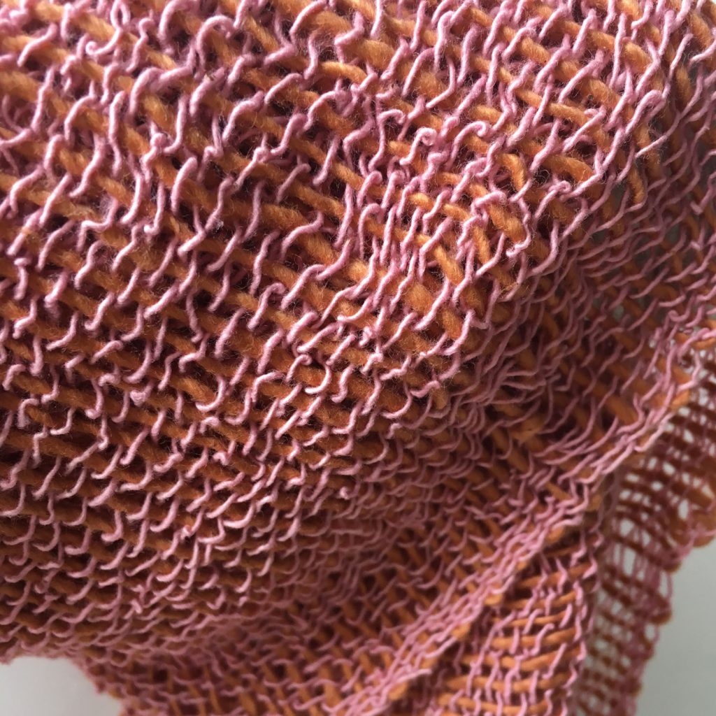 shawl peach color