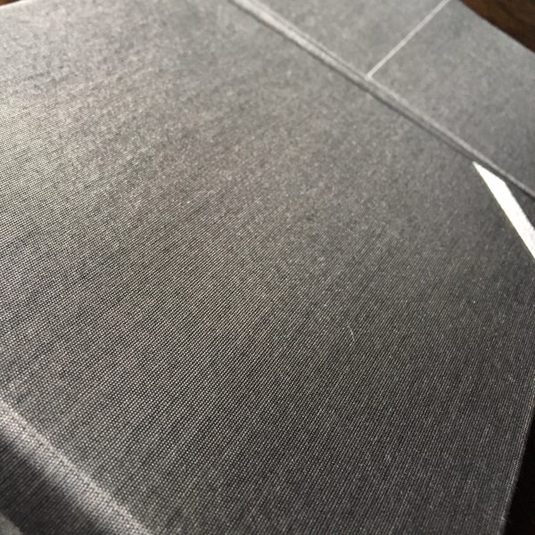 charcoal silk folder
