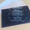 Luxury Acrylic Wedding Invitation Cards Set Of 100 Pieces - Image 3