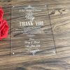square shape acrylic cards