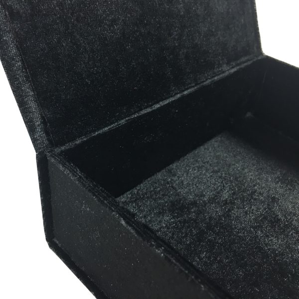 Black velvet packaging box