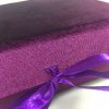 Beautiful Purple Velvet Laminated Hinged Lid Box - Image 4